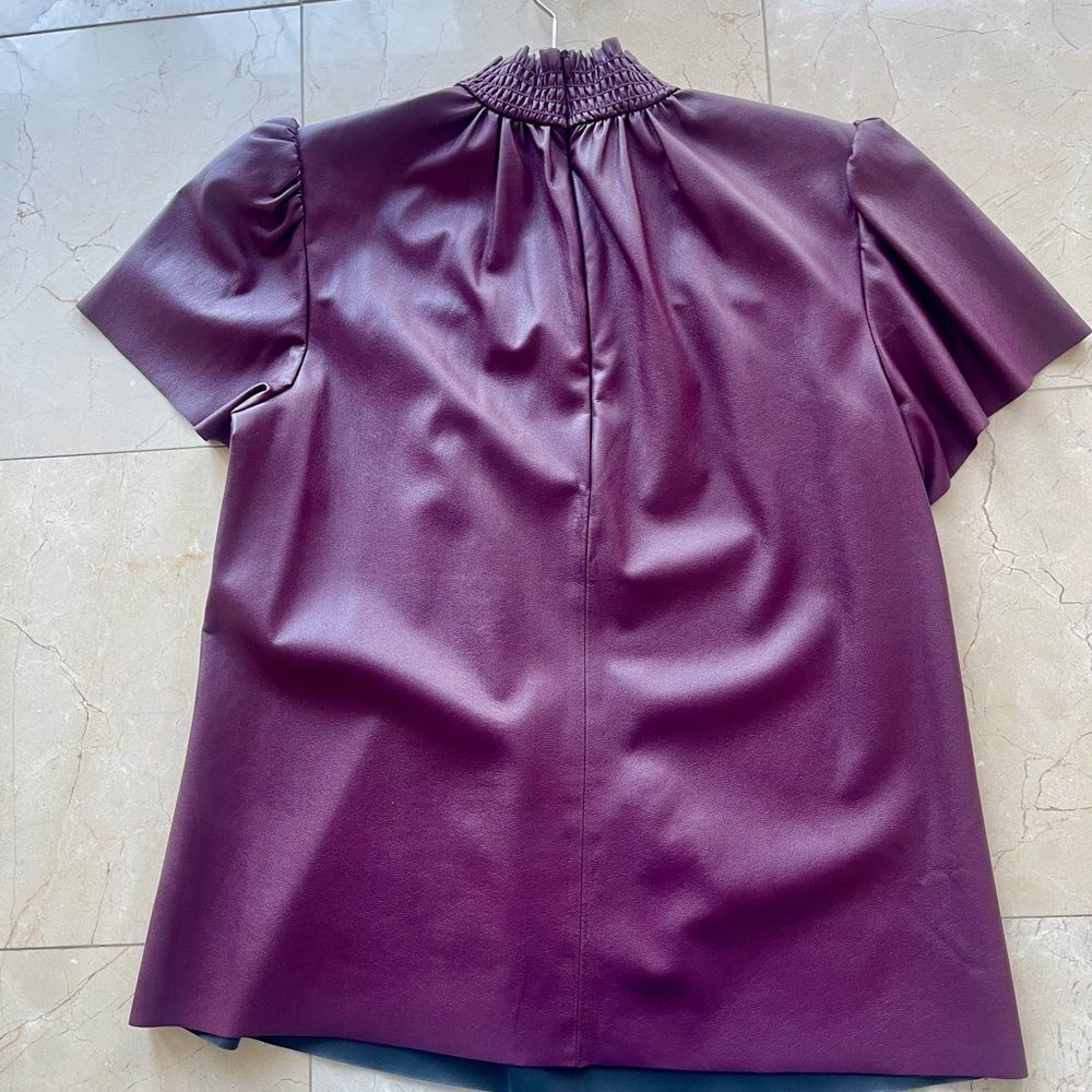 Trina Turk Rich Purple Blouse - Picture 2 of 3